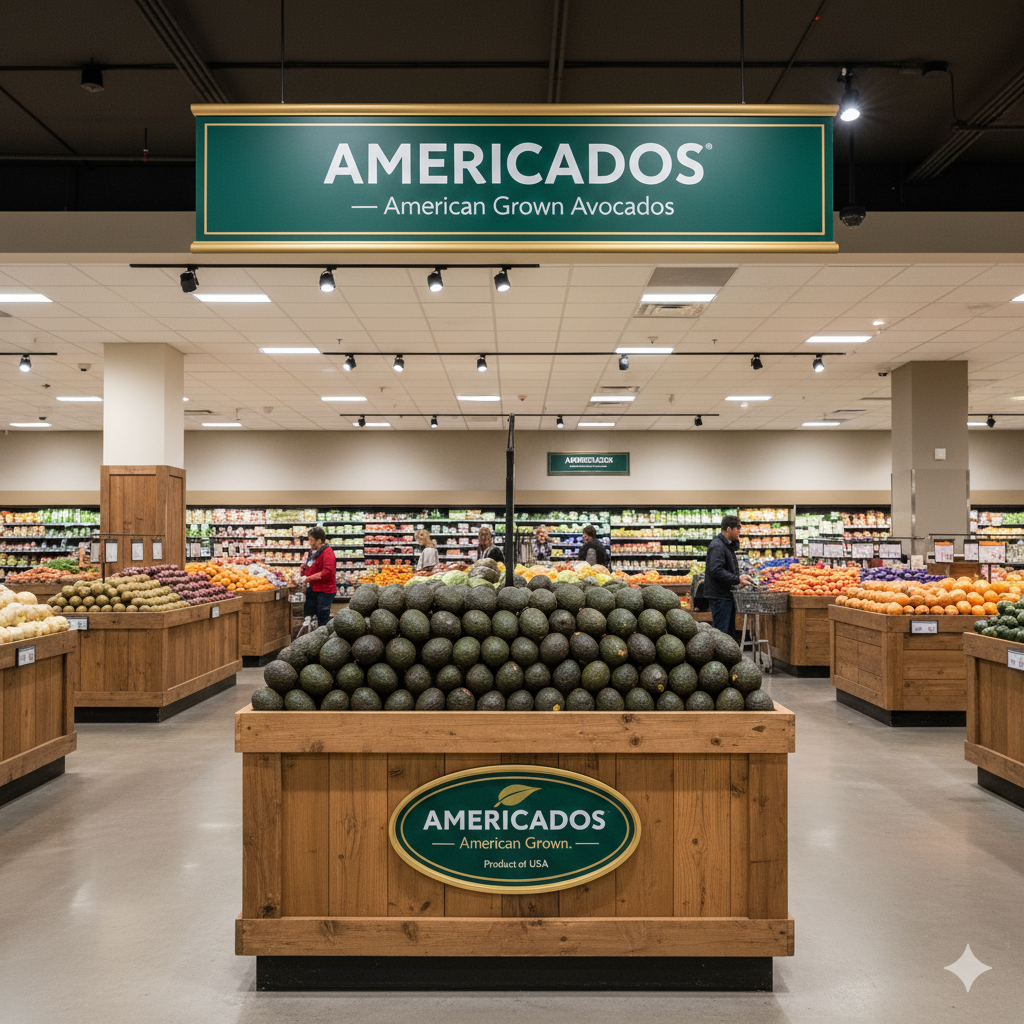 Americados grocery store produce display