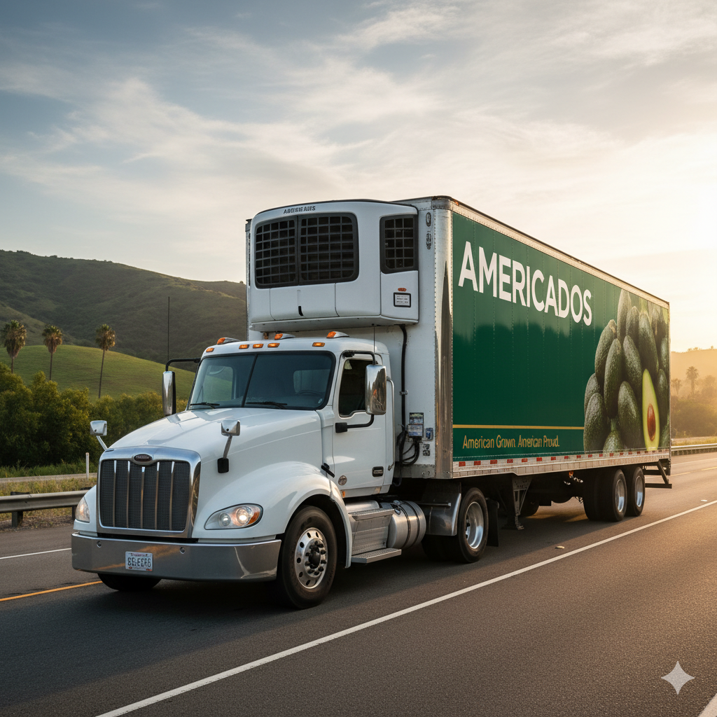 Americados branded delivery truck